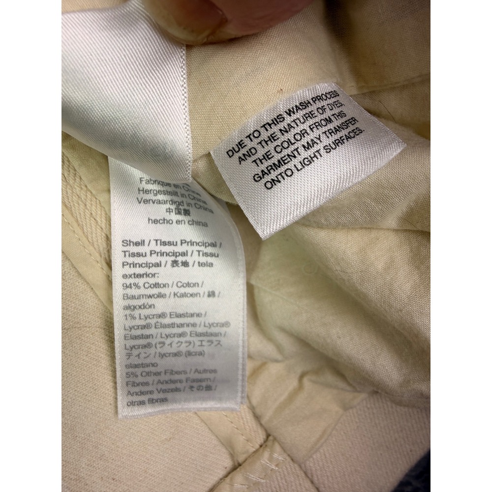 J.Crew Womens Alfie Blazer Size 0 Cotton Blend‎ Jacket Ivory Beige Denim Stripe - Picture 11 of 12